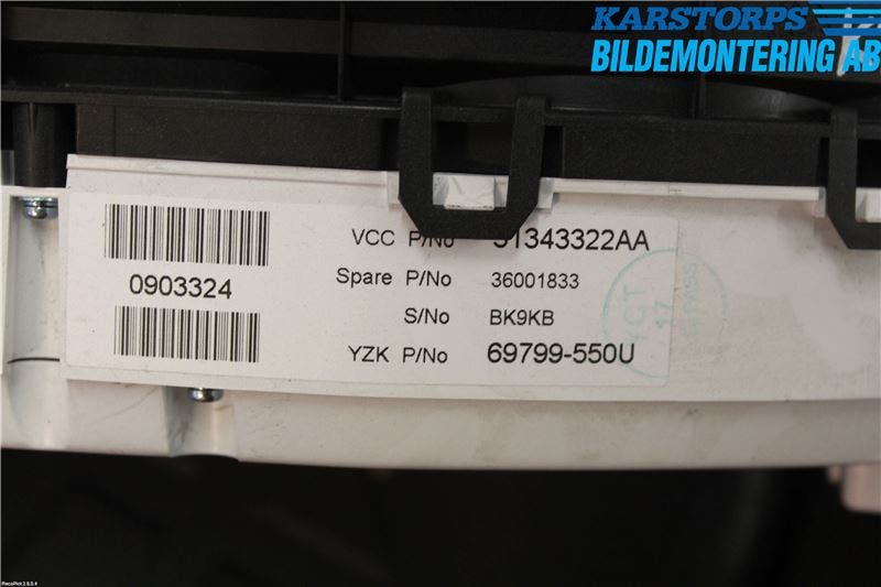 Volvo V60 11-13 Instrument Komb