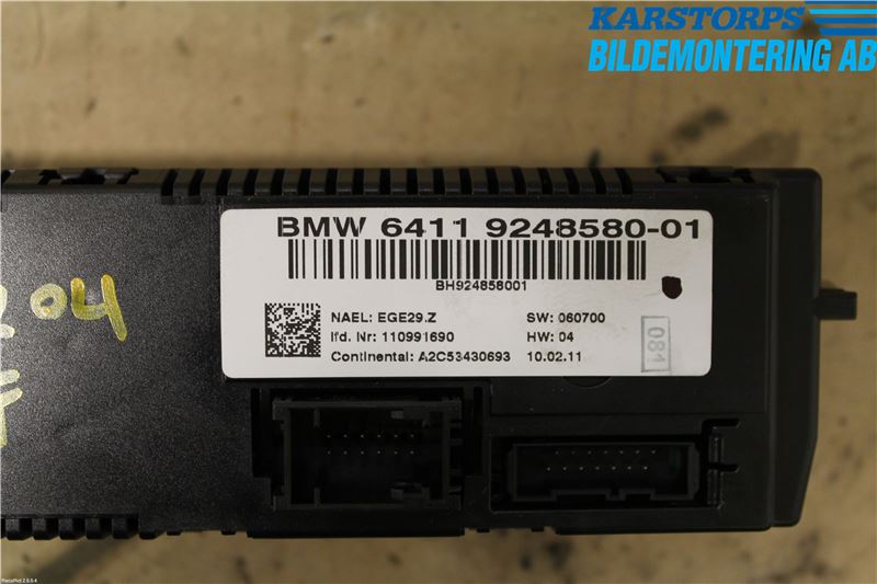 BMW 1 E87/81 5D/3D 03-11 Värmereglage