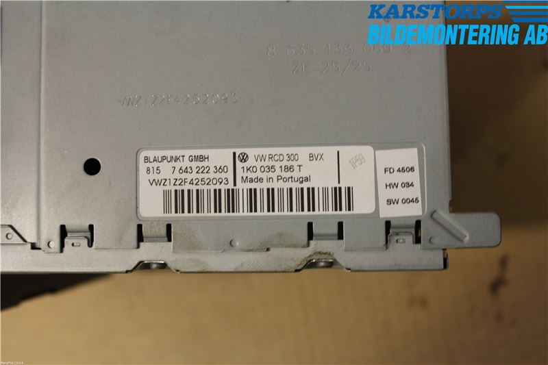 Volkswagen VW GOLF V 04-09 Cd Radio - Multimediapanel