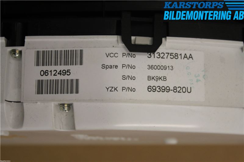 Volvo S60 11-13 Instrument Komb
