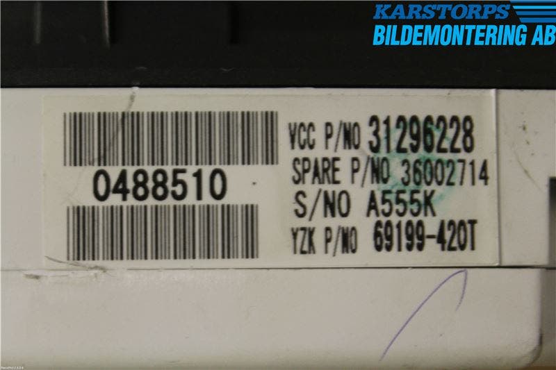 Volvo V50 08-12 Instrument Komb