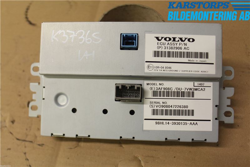 Volvo V70 14-16 Multifunktionsdisplay