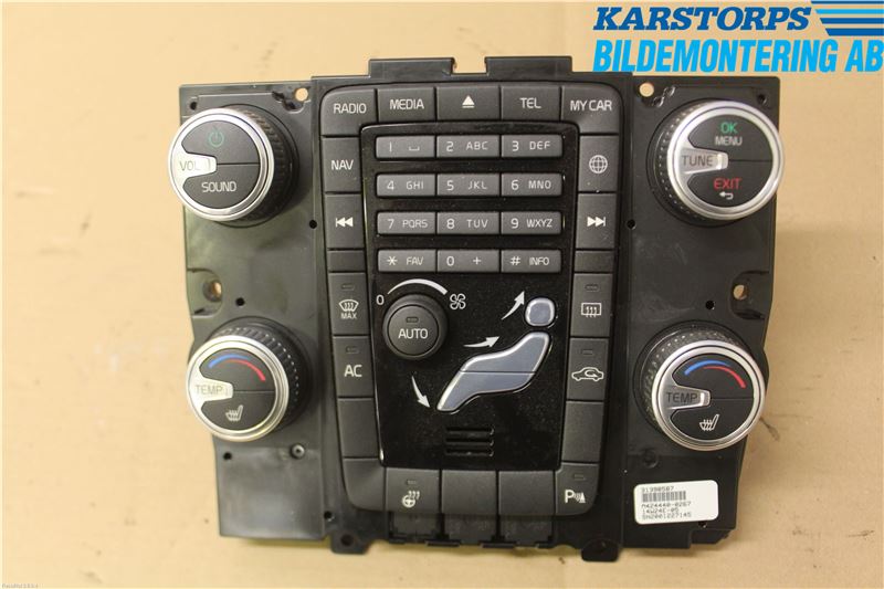 Volvo V70 14-16 Värmereglage