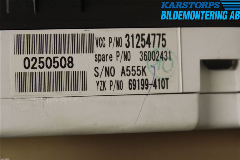 Volvo V50 08-12 Instrument Komb