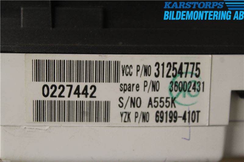 Volvo V50 08-12 Instrument Komb