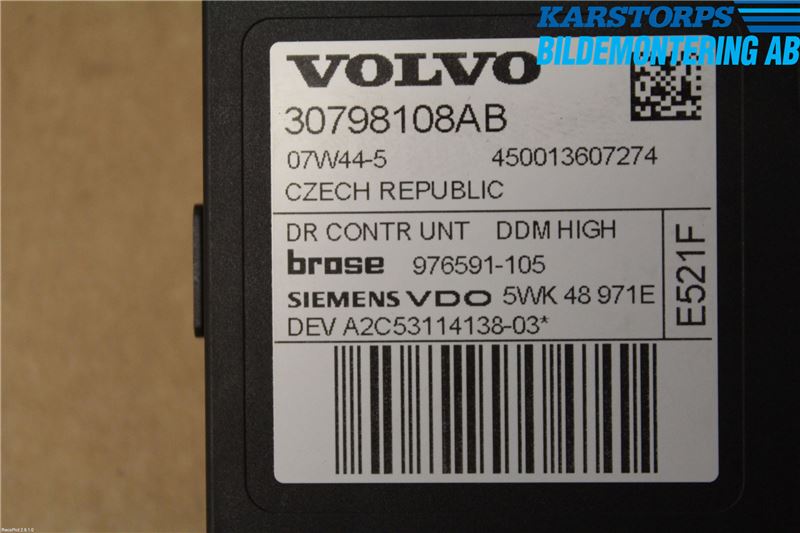 Volvo C30 07-10 Fönsterhissmotor