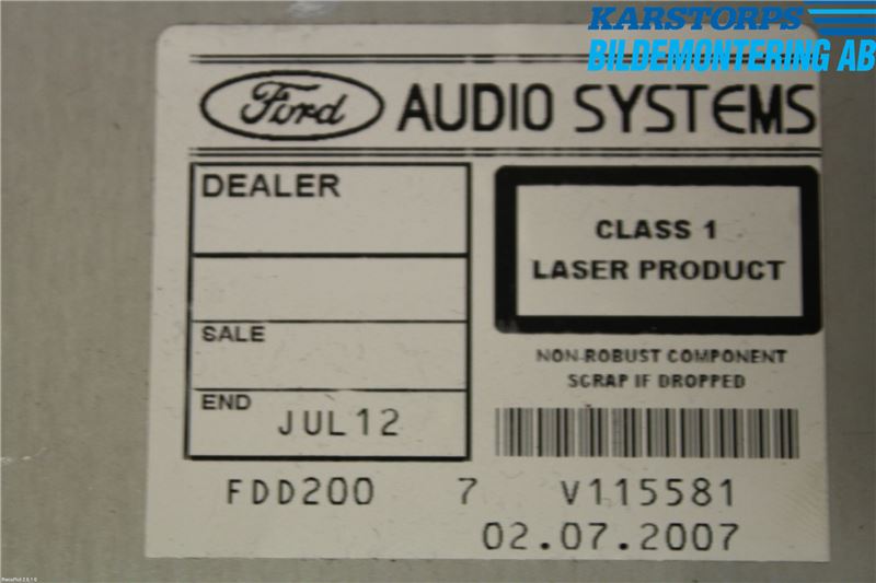 Ford FOCUS     04-07 Cd Radio - Multimediapanel