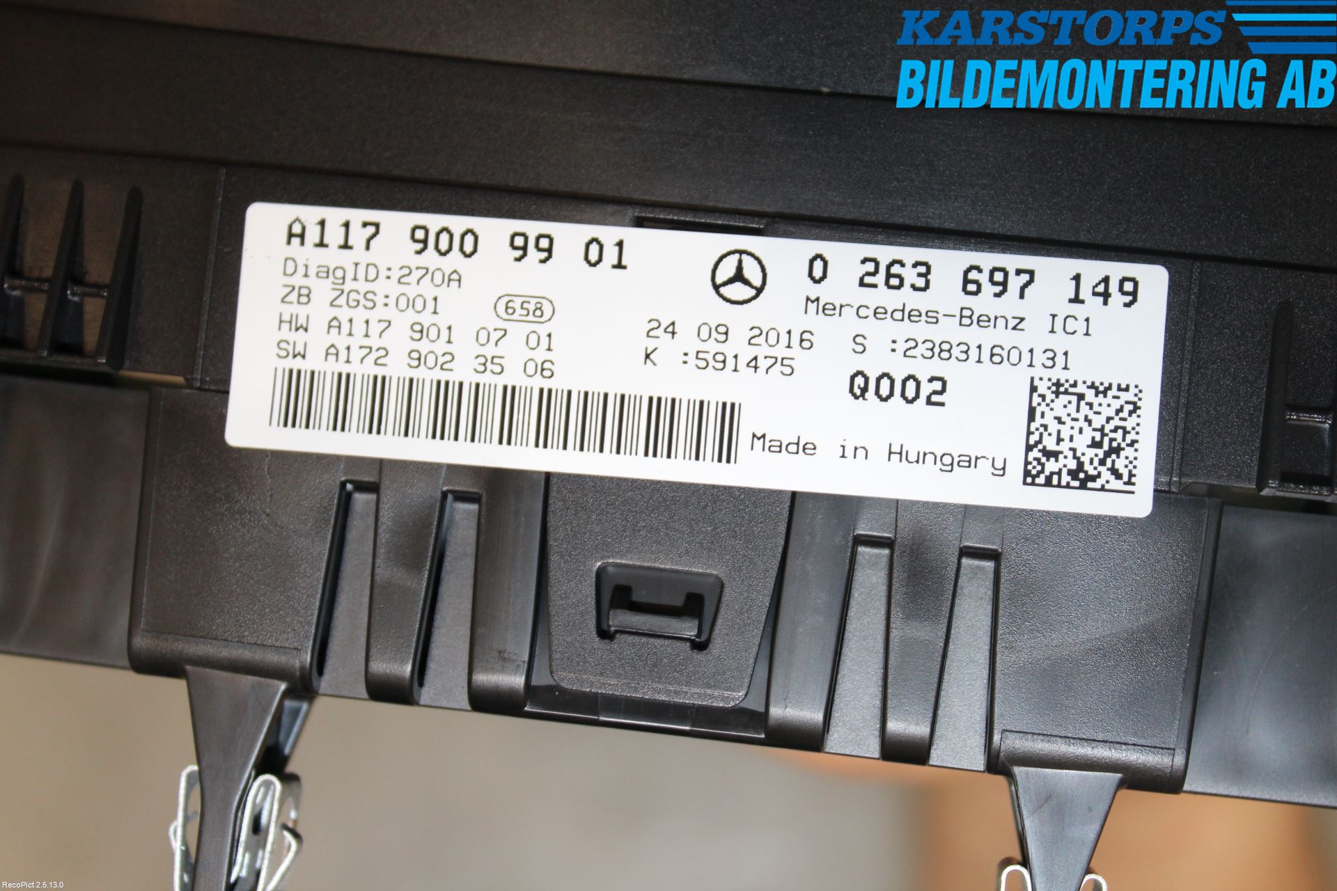 Mercedes-Benz MB CLA-KLASS (C117/X117) 13-19 Instrument Komb