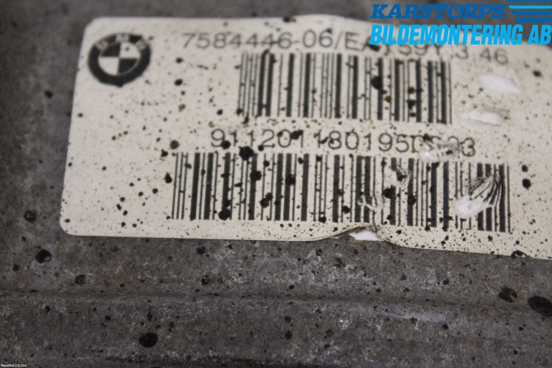 BMW 5 F10/F11/F18 09-17 Bakväxel-Diff