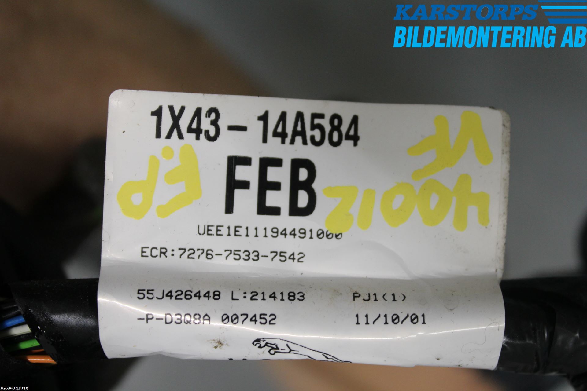 Jaguar X-TYPE Kabelhärva