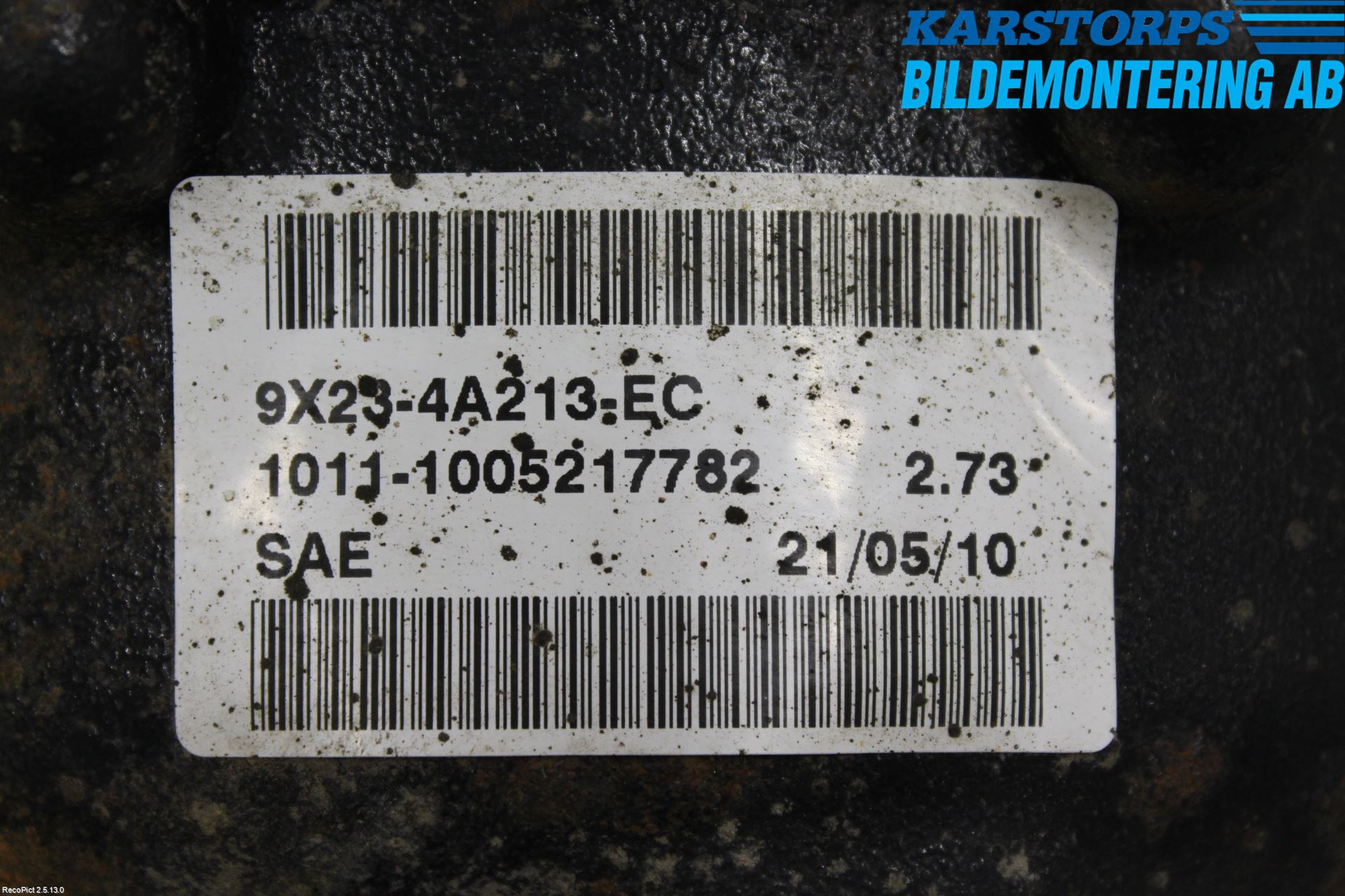 Jaguar XF 08-15 Bakväxel-Diff