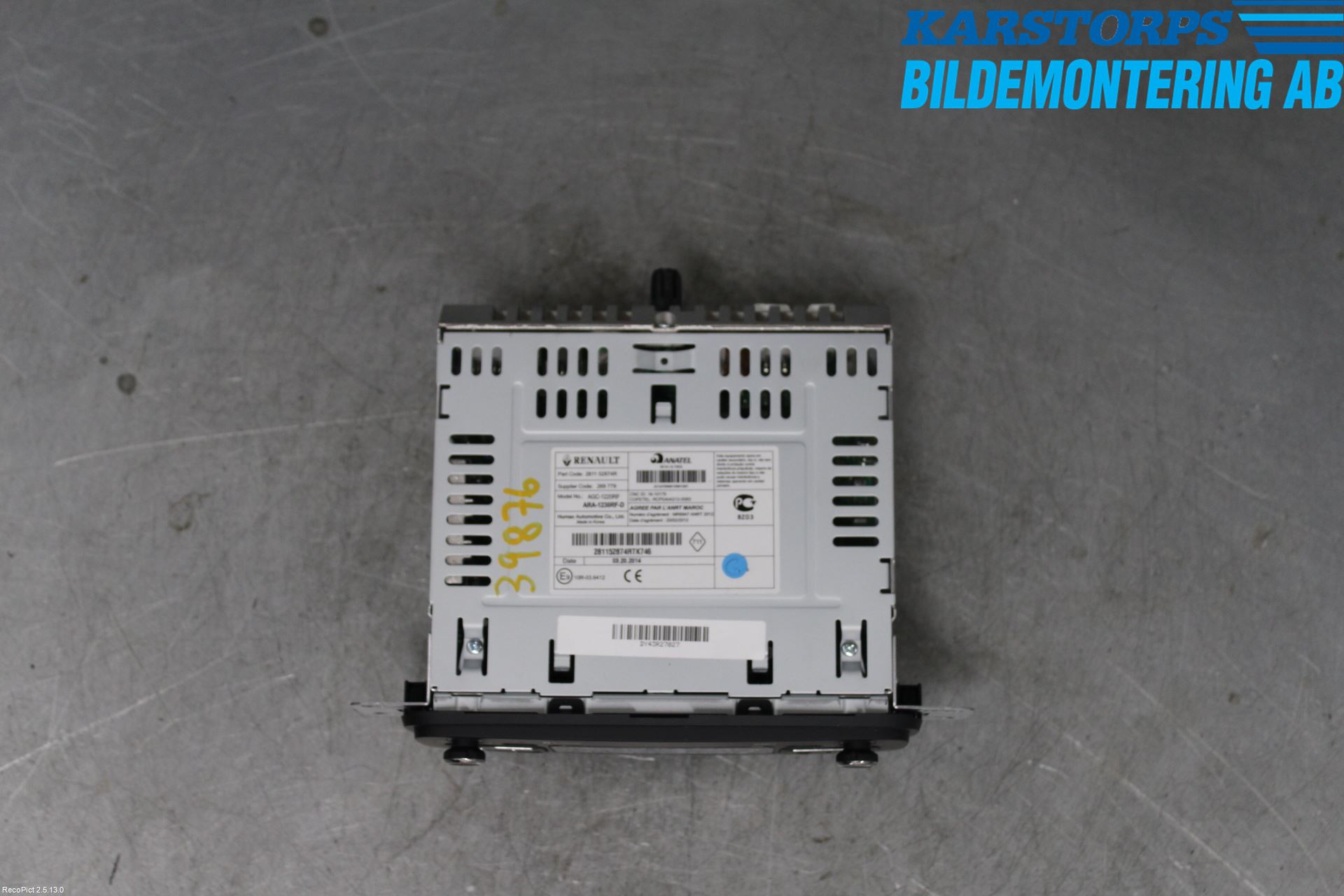 Renault CLIO IV 12-16 Cd Radio - Multimediapanel
