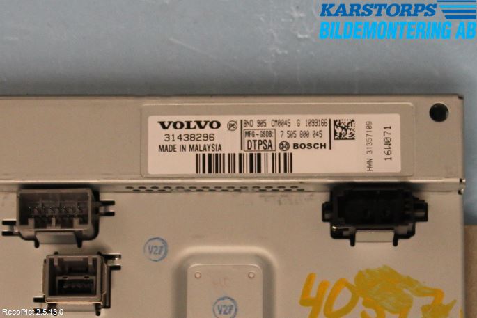 Volvo V40 12-19 Multifunktionsdisplay