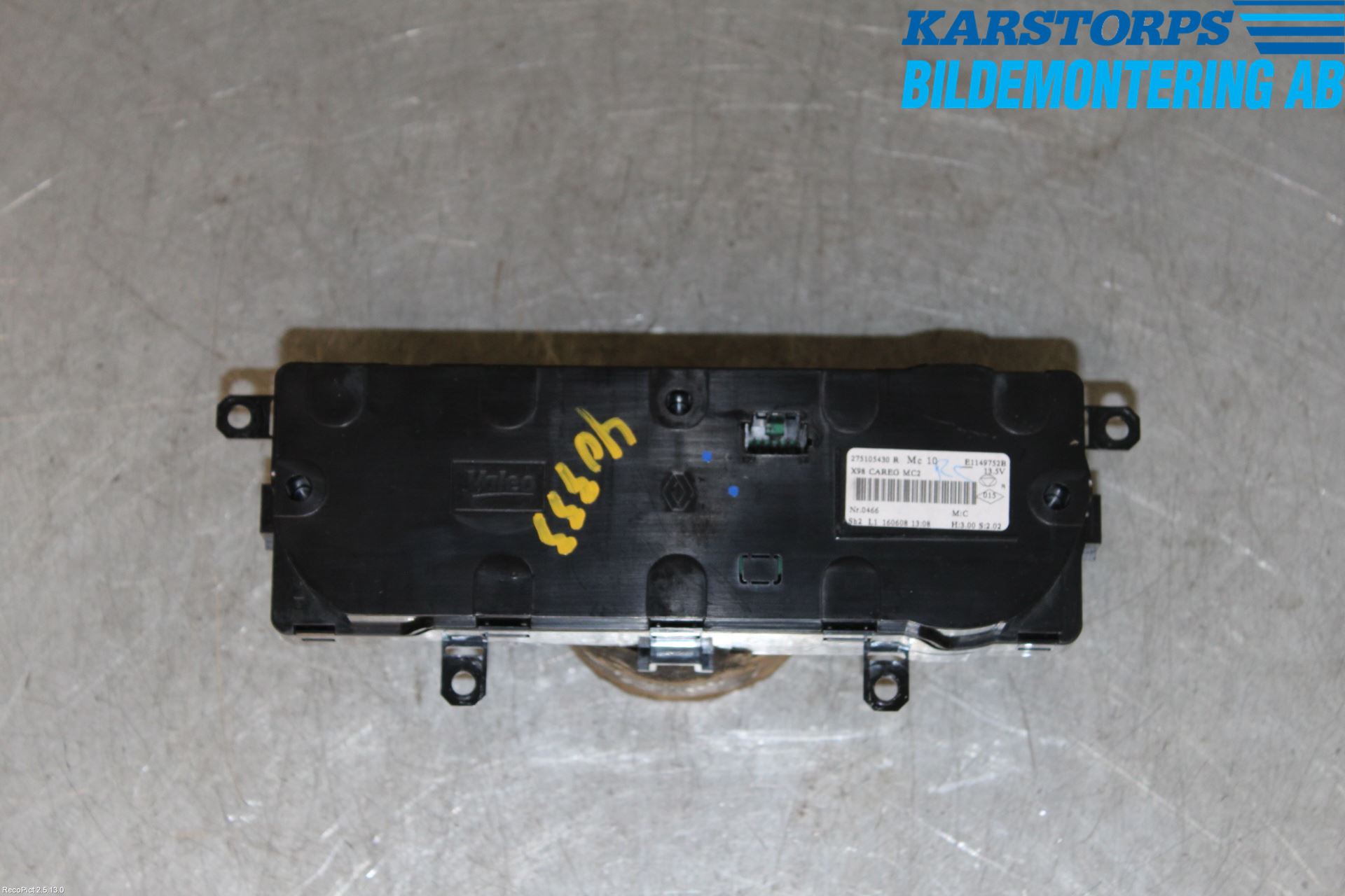 Renault CLIO IV 12-16 Värmereglage