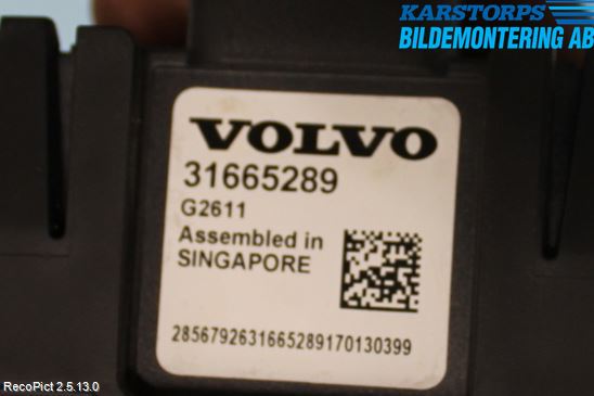 Volvo XC60 14-17 Sensor Aktivt Kollisionsskydd
