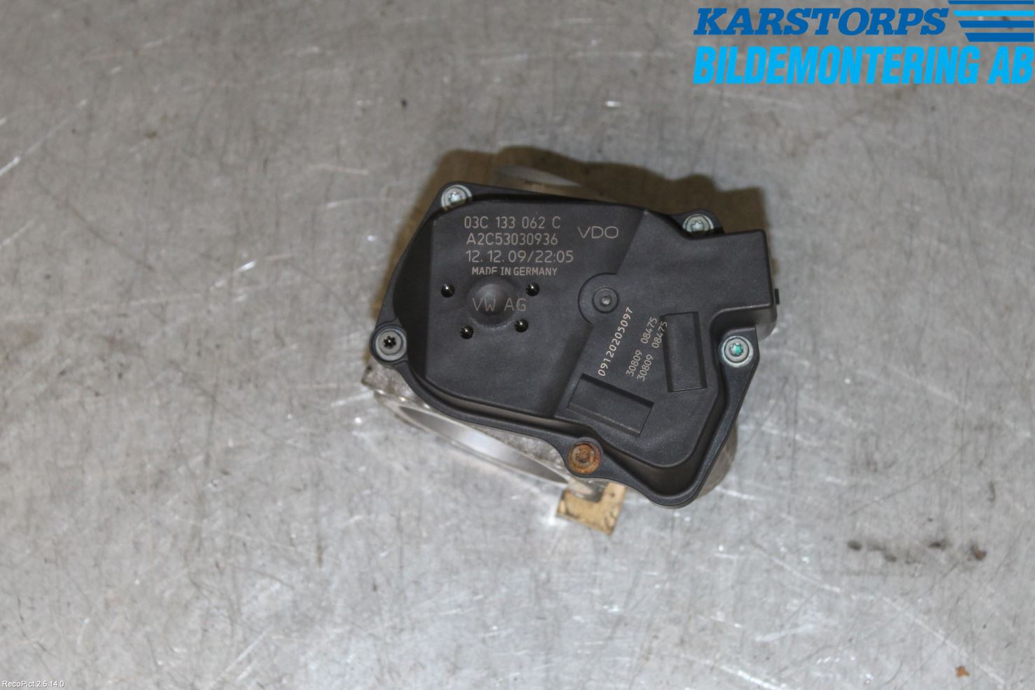 Volkswagen VW POLO 10-17 Injspjällhus