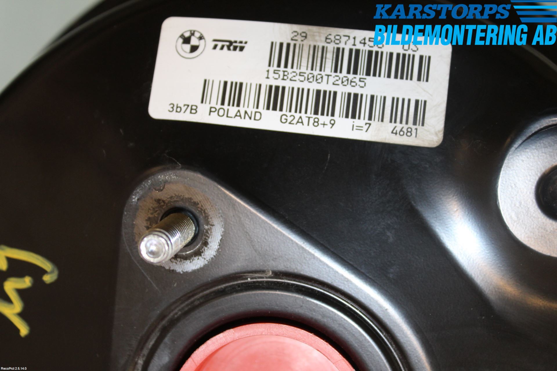 BMW X3 F25 10-17 Bromsservo