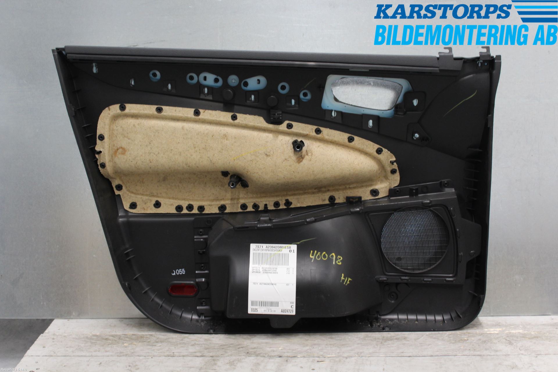 Ford MONDEO 07-15 Dörrklädsel Hö