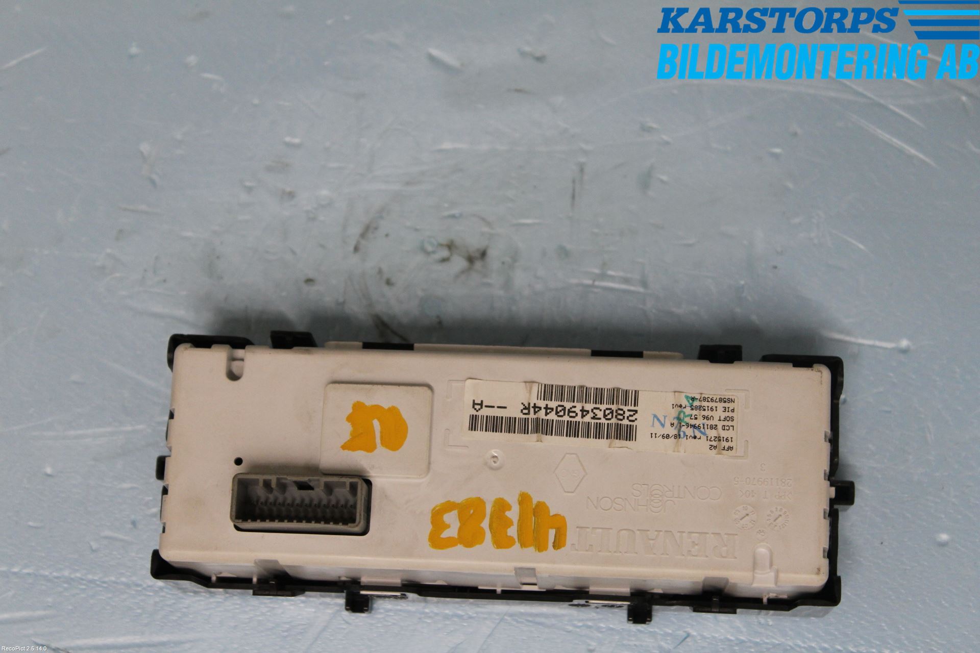 Renault MEGANE III 09-15 Kontrolldisplay