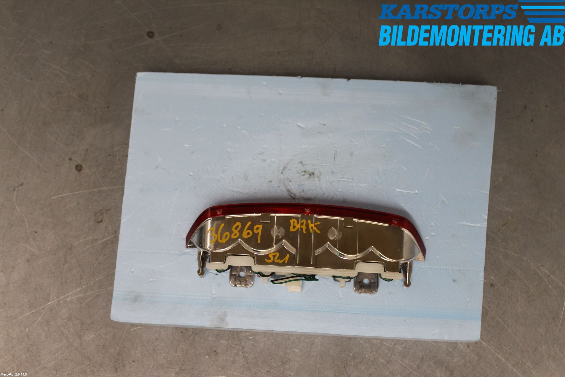 Hyundai i10 PA 08-13 Bromsljus Bakruta
