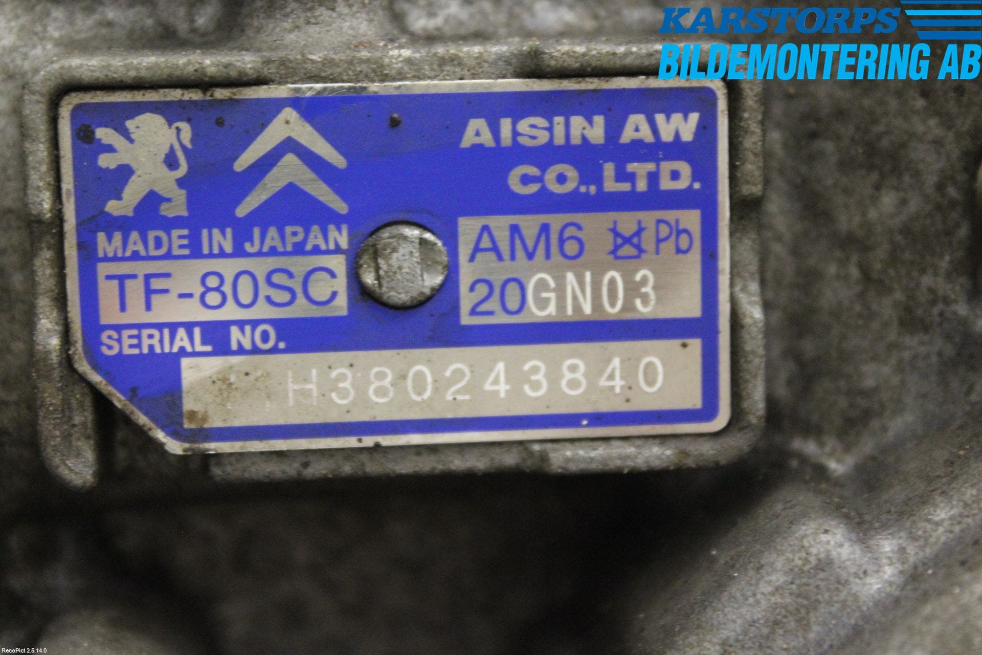 Peugeot 508 11-18 Växellåda Automat