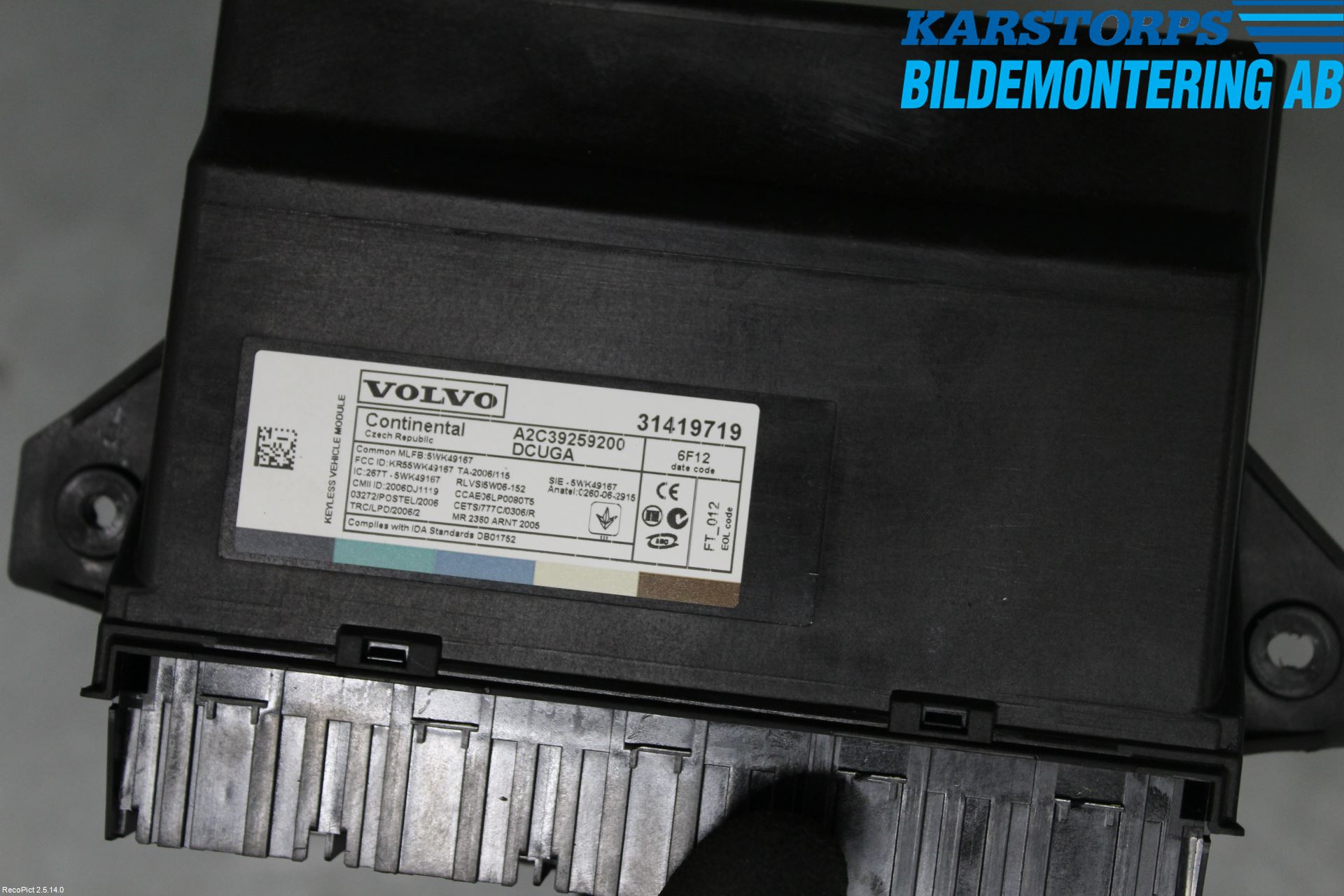 Volvo XC60 14-17 Styrenhet Nyckellöst System