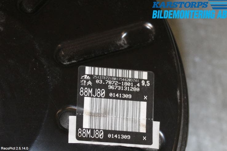 Citroen C4 GRAND PICASSO 14-18 Bromsservo