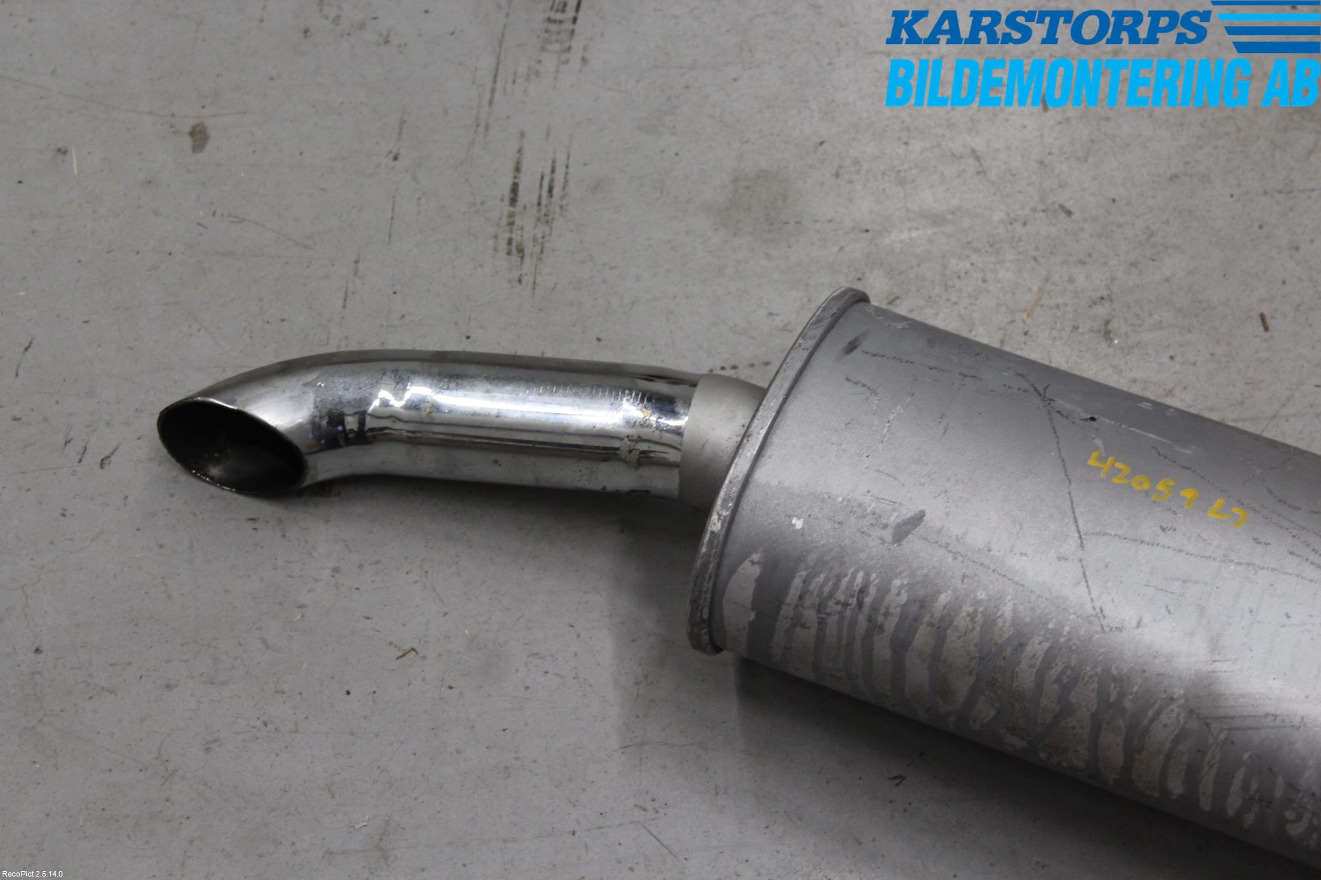 Alfa SPIDER Avgas Bakre Dämpare