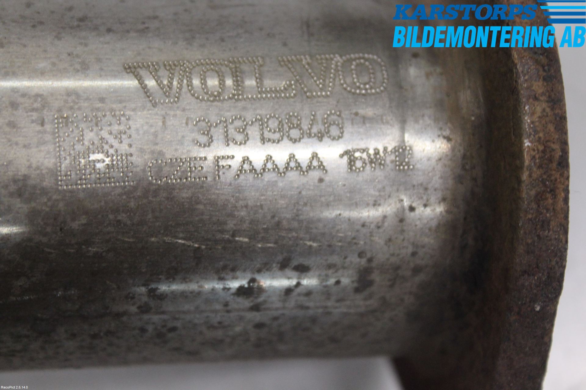 Volvo S60 14-18 Avgas Främre Rör