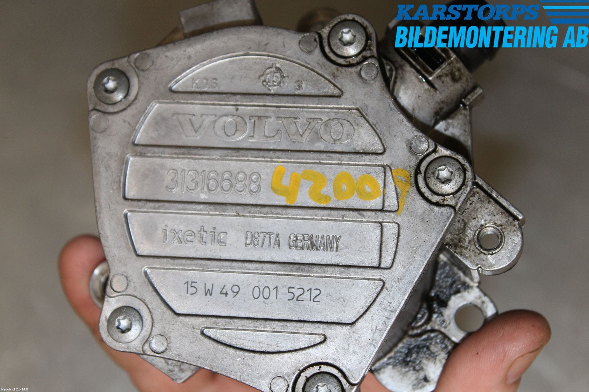 Volvo S60 14-18 Vakuumpump