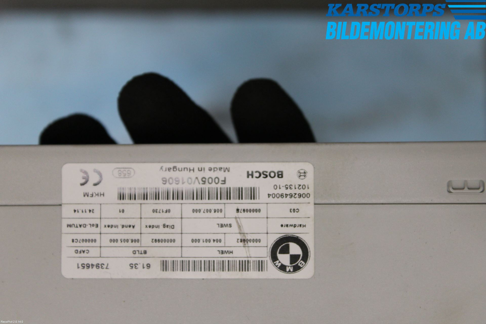 BMW 5 F10/F11/F18 09-17 Komfort Styrdon
