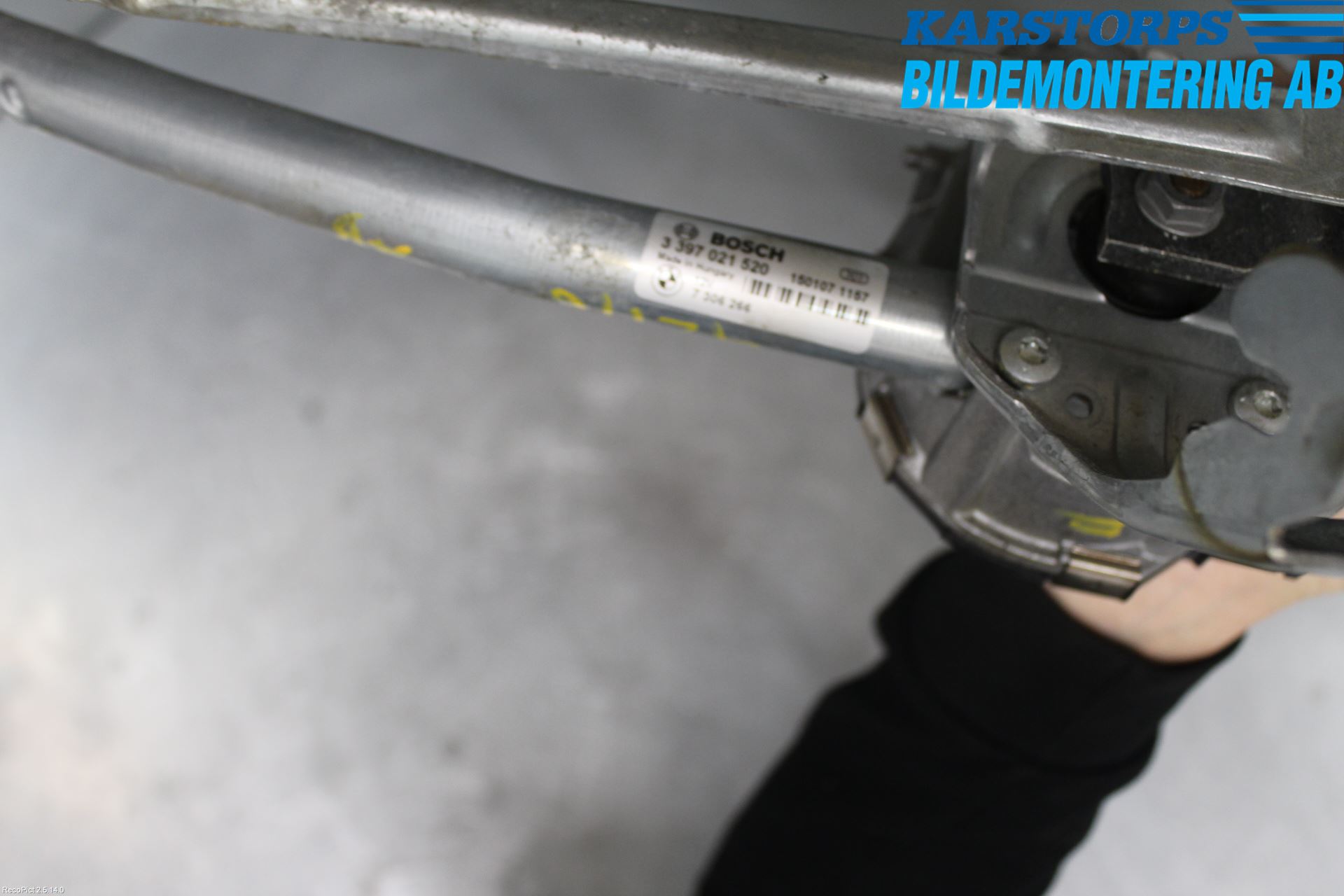 BMW 5 F10/F11/F18 09-17 Torkarmekanism Vindruta