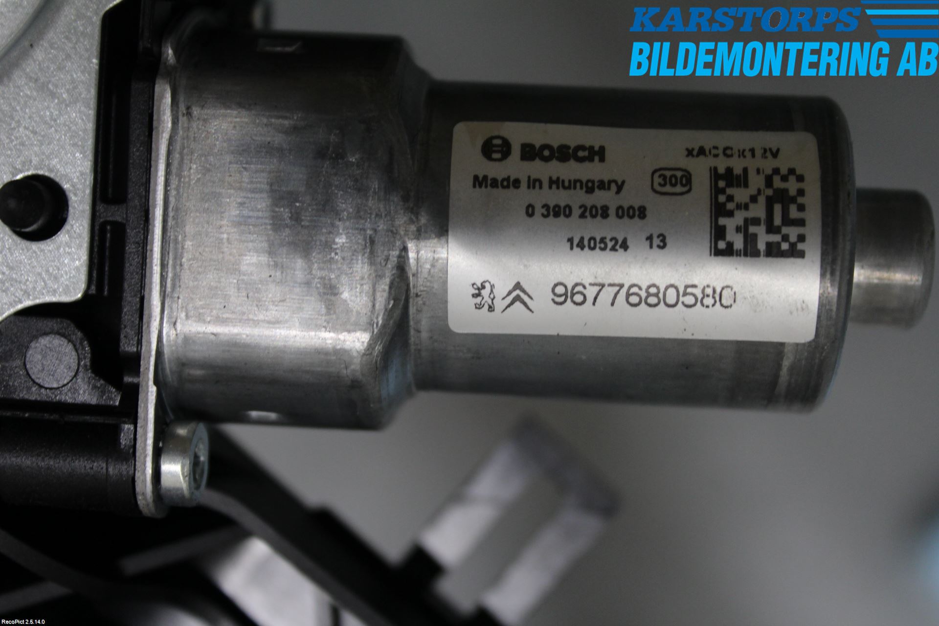 Citroen C4 GRAND PICASSO 14-18 Torkarmotor Baklucka