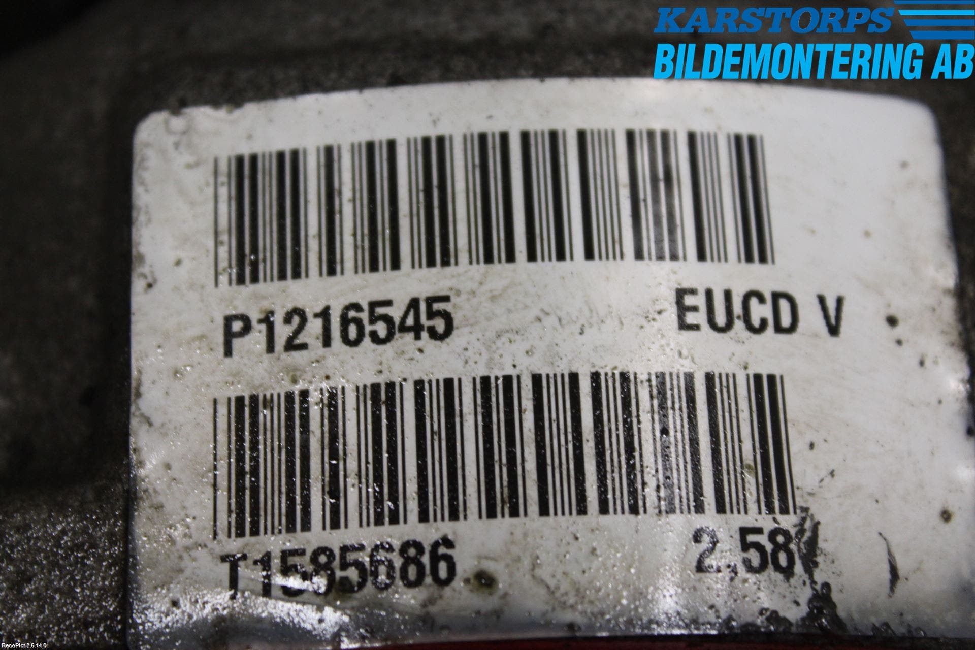 Volvo V60 11-13 Bakväxel-Diff