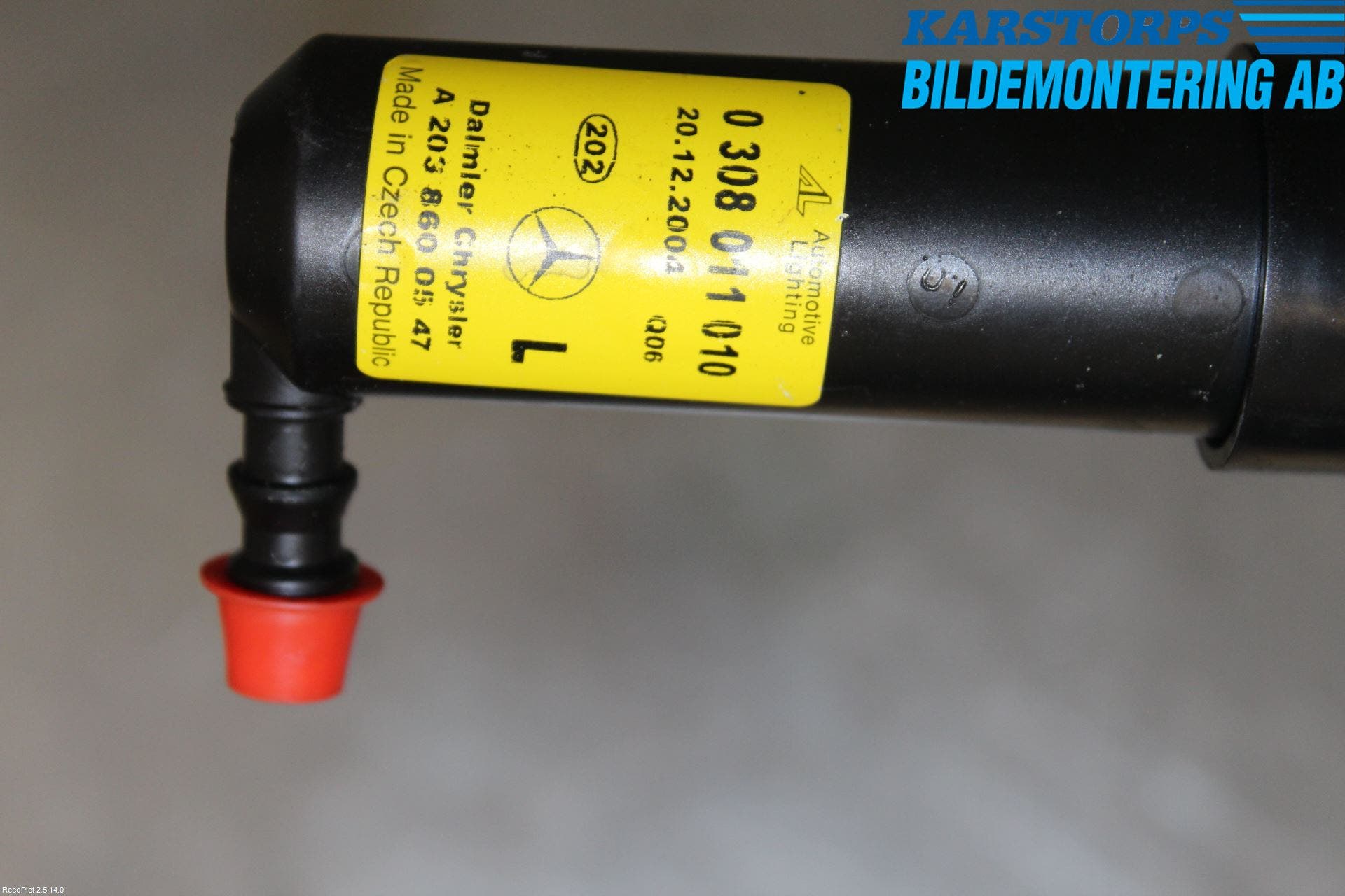 Mercedes-Benz MB C (203) 00-07 Spolarmunstycke Strålkastare