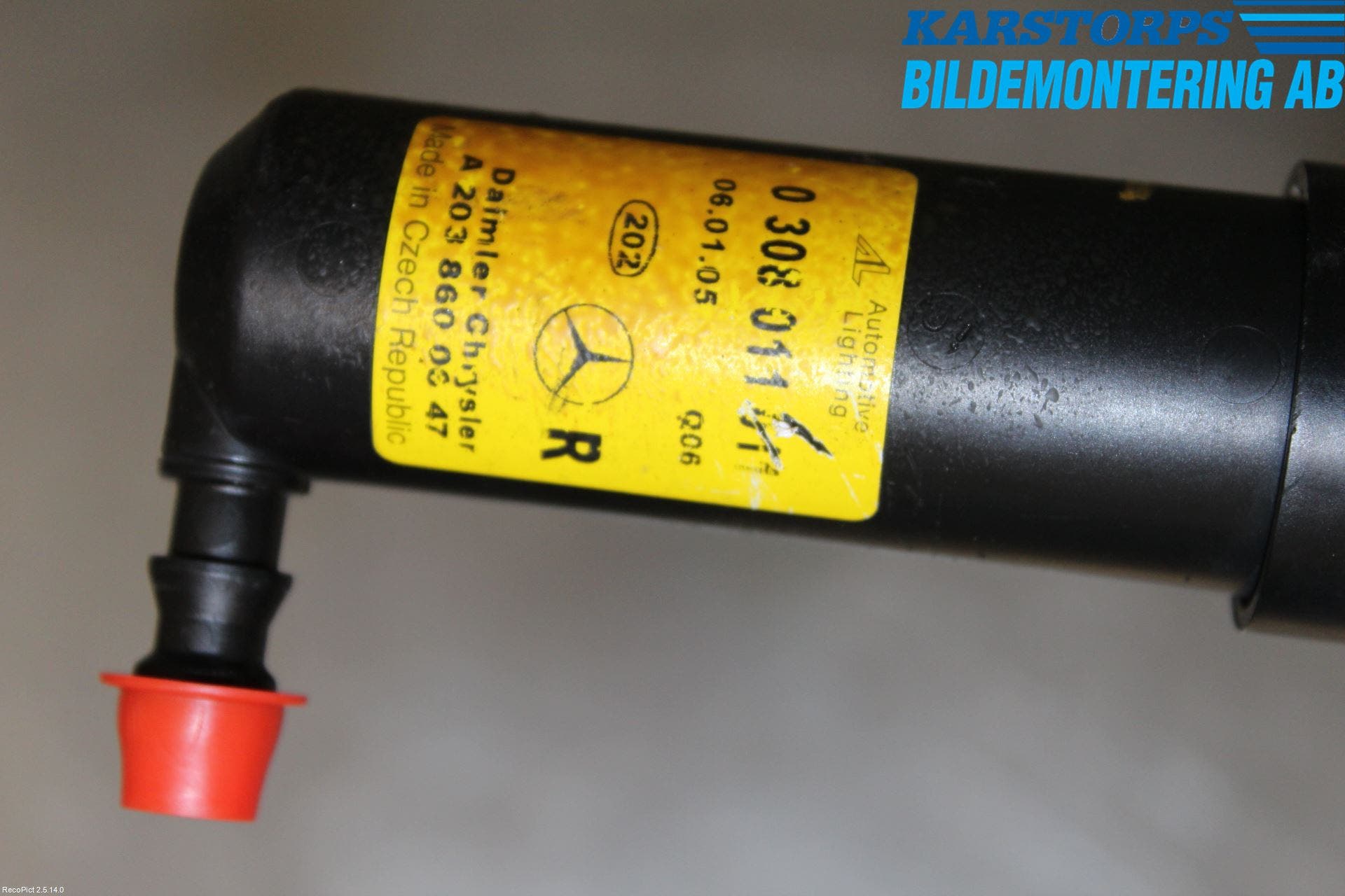 Mercedes-Benz MB C (203) 00-07 Spolarmunstycke Strålkastare