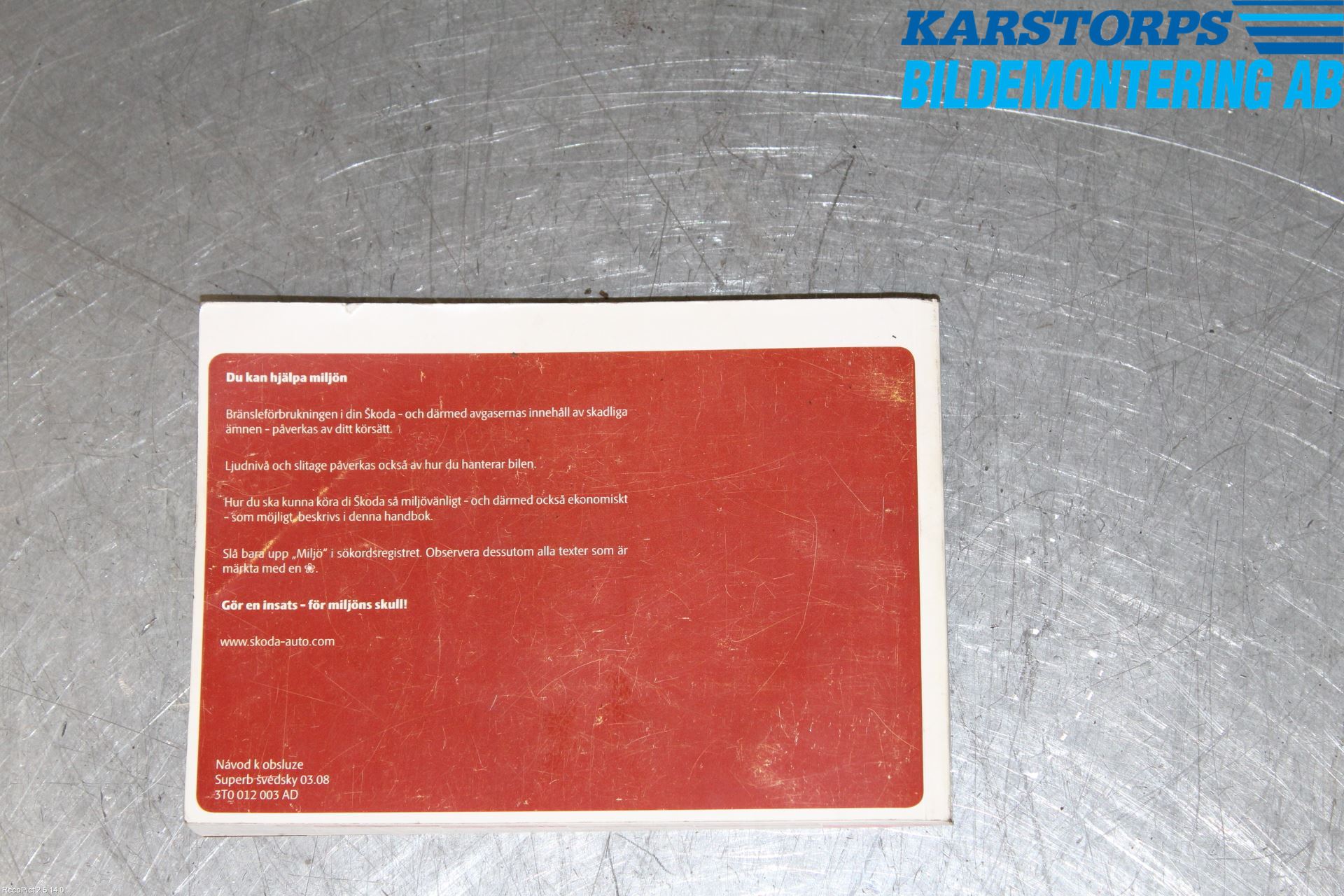 Skoda SUPERB 09-15 Instruktionsbok