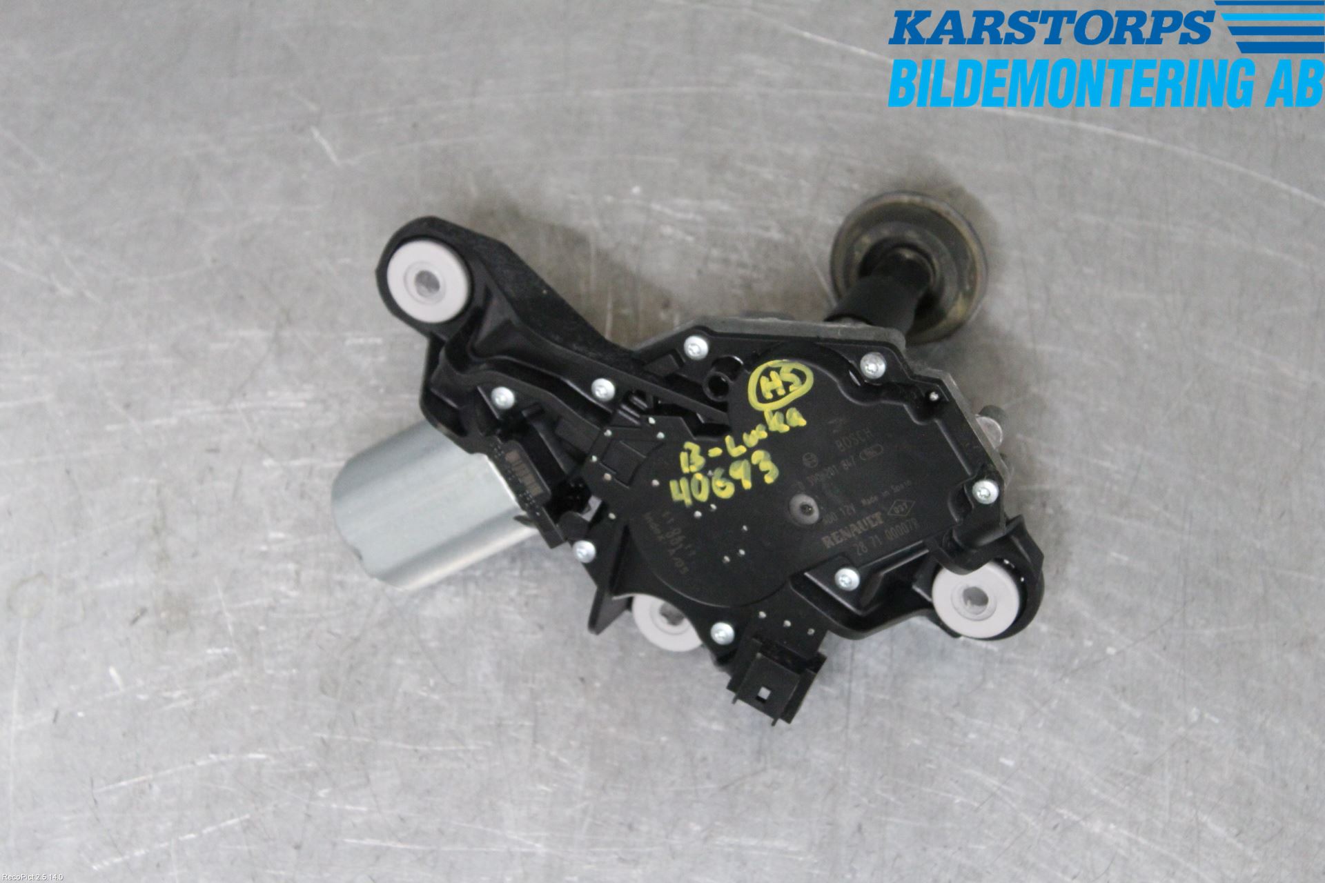 Renault MEGANE III 09-15 Torkarmotor Baklucka
