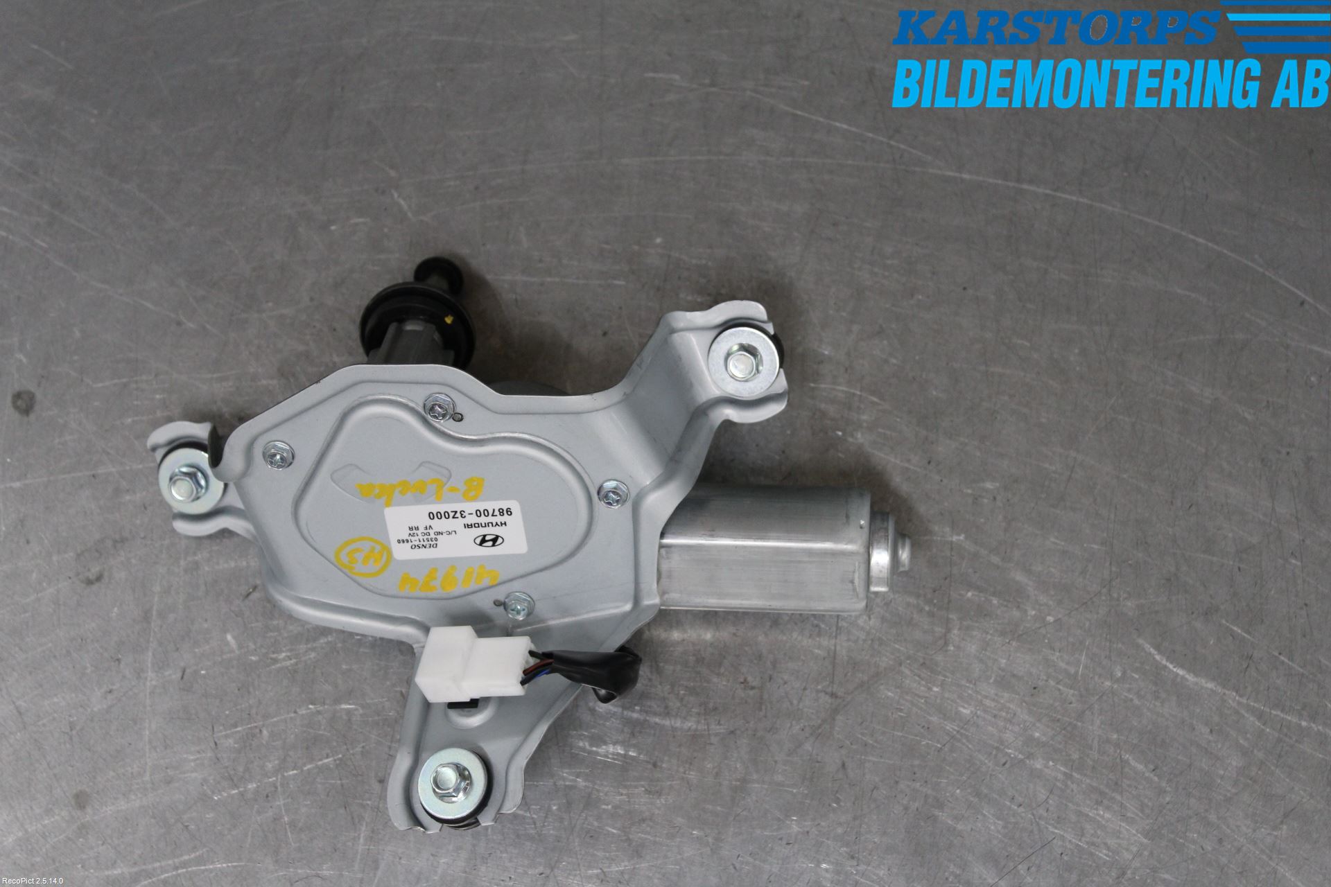 Hyundai i40 16-18 Torkarmotor Baklucka