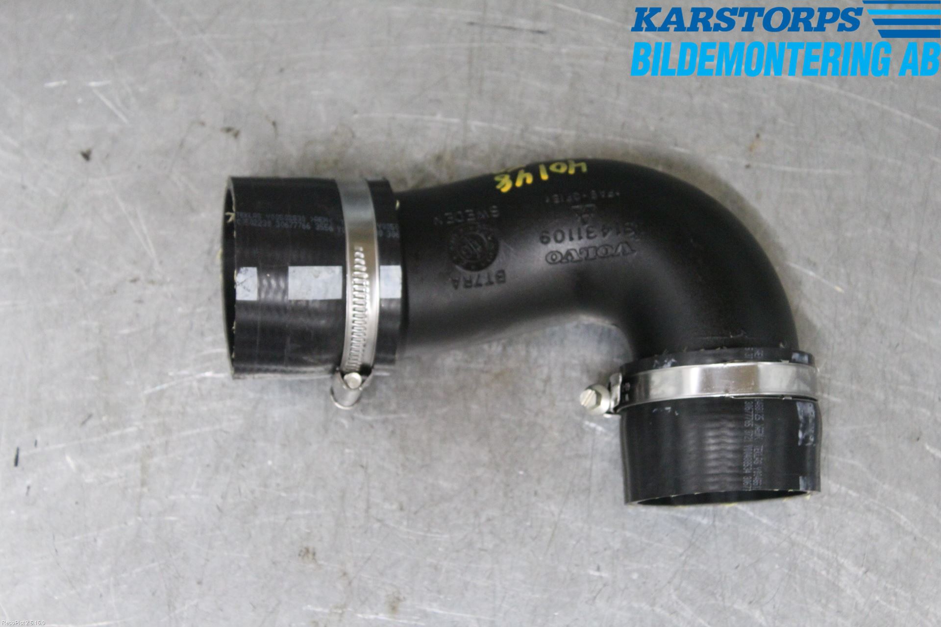 Volvo XC60 14-17 Laddluft-Intercoolerrör