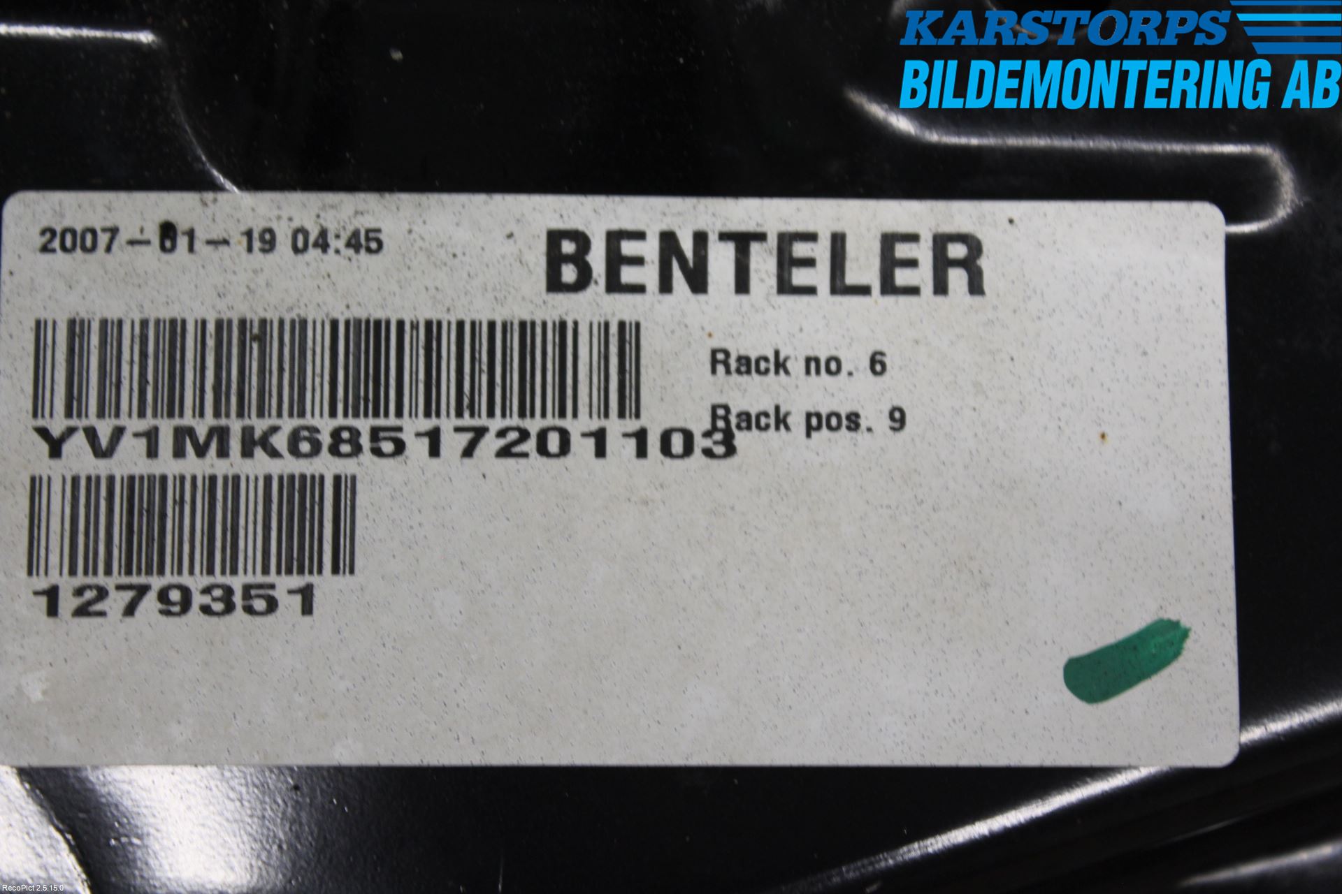 Volvo C30 07-10 Framvagnsbalk