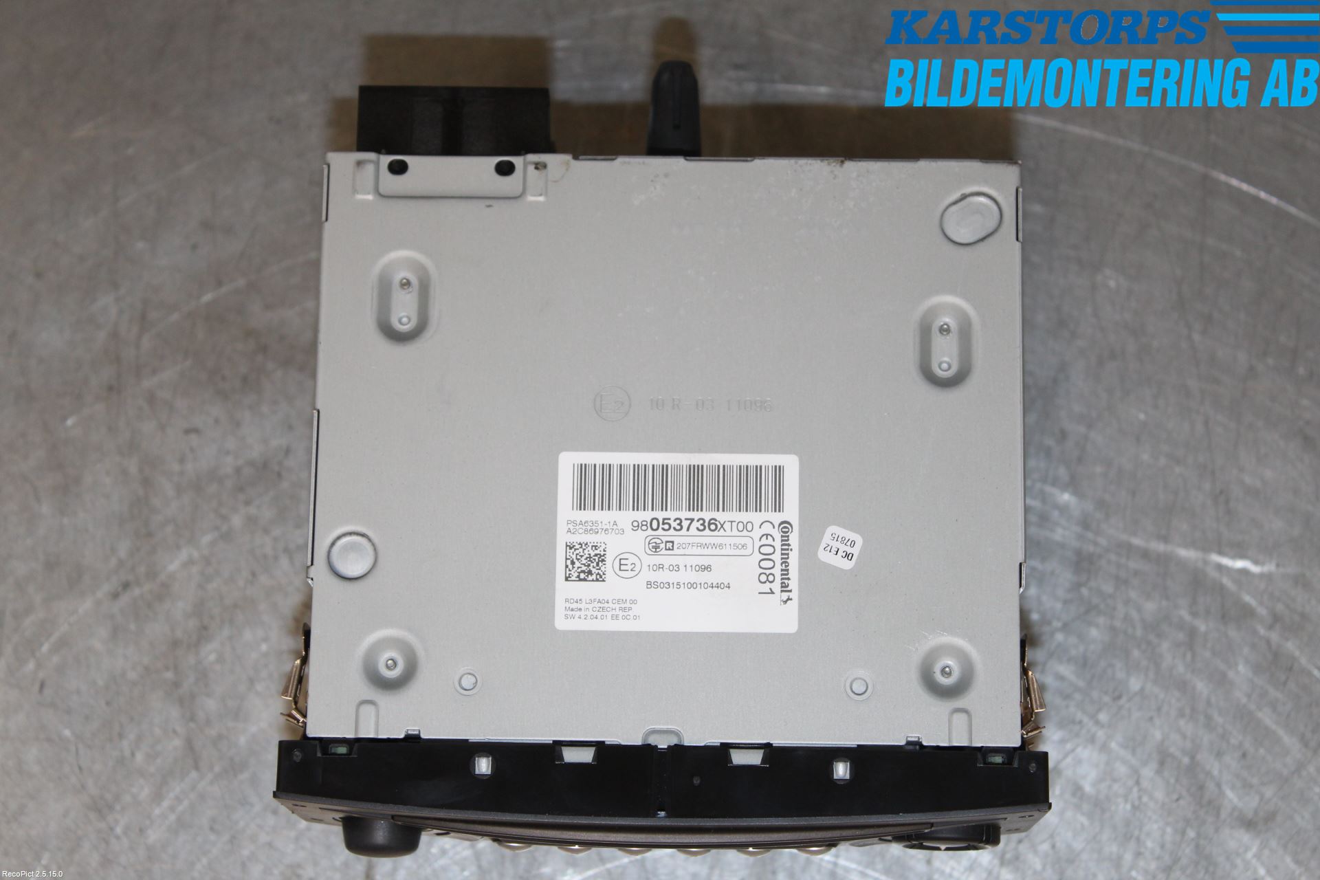 Citroen C3 10-17 Cd Radio - Multimediapanel
