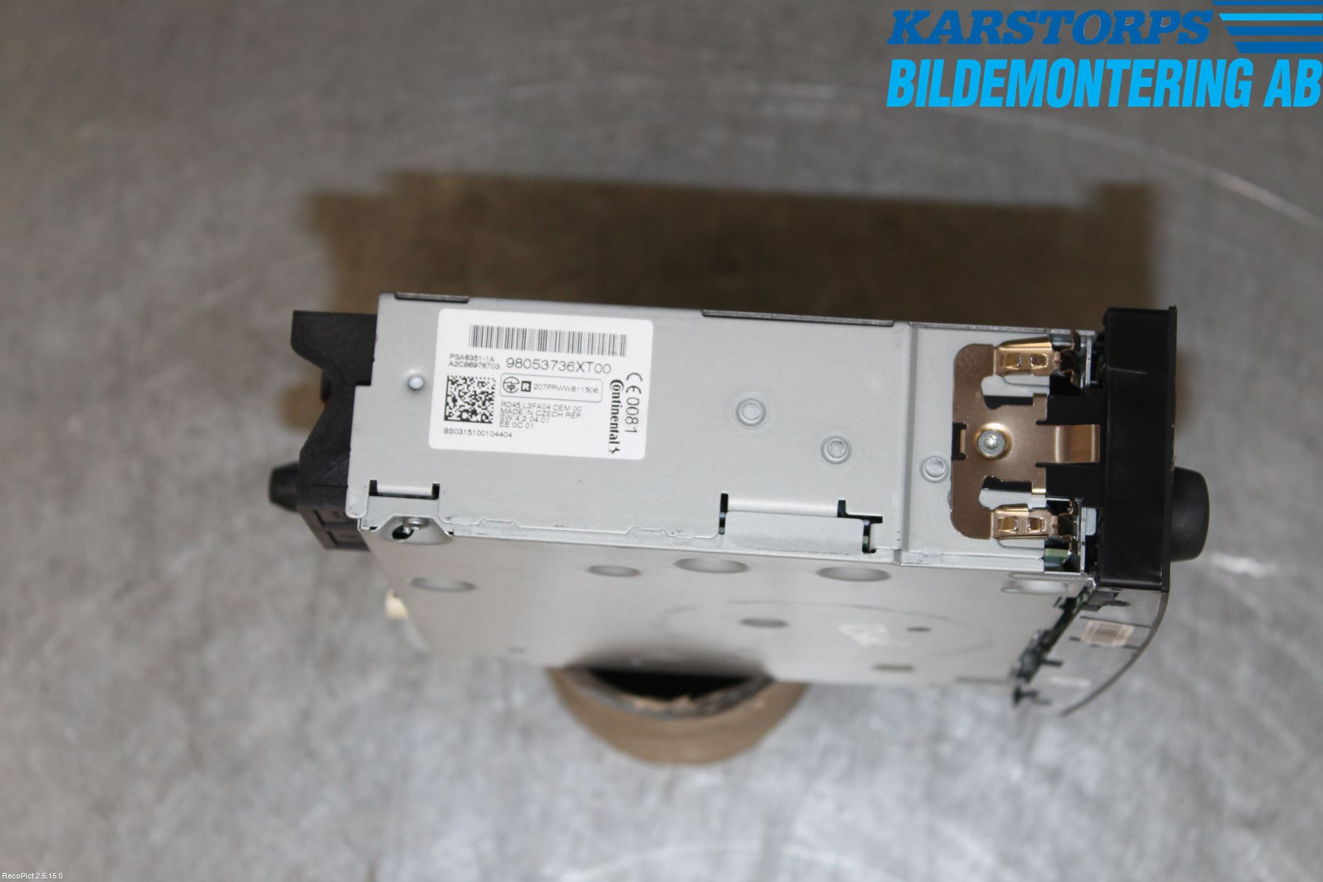Citroen C3 10-17 Cd Radio - Multimediapanel