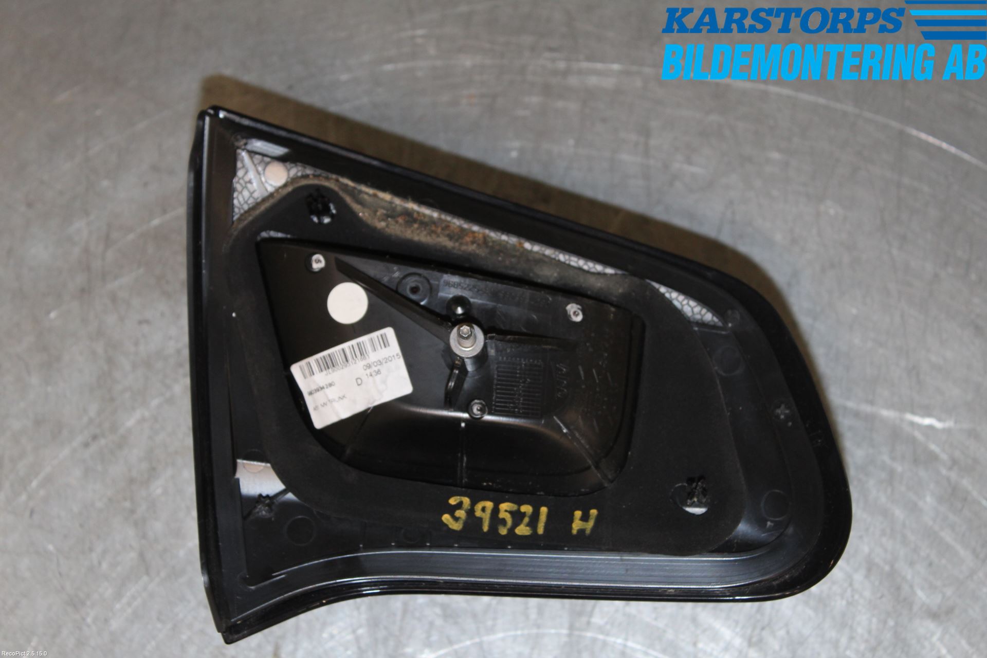 Citroen C3 10-17 Bakljus Lucka Hö