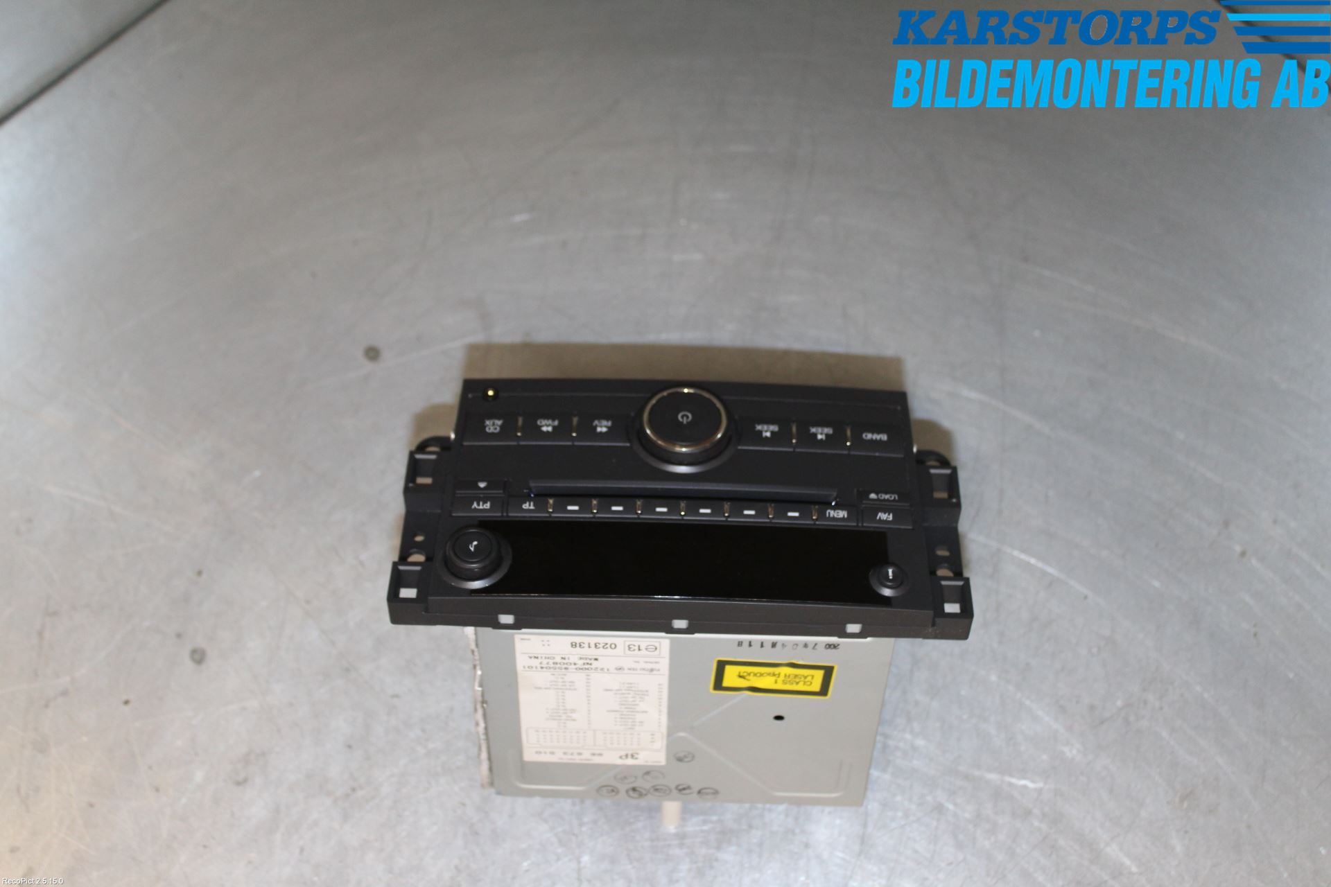 Chevrolet CAPTIVA Cd Radio - Multimediapanel