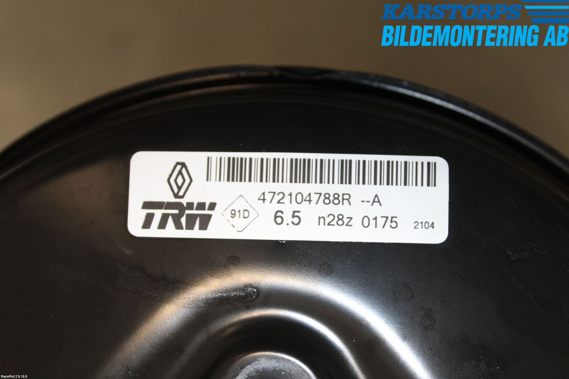 Renault CLIO IV 12-16 Bromsservo