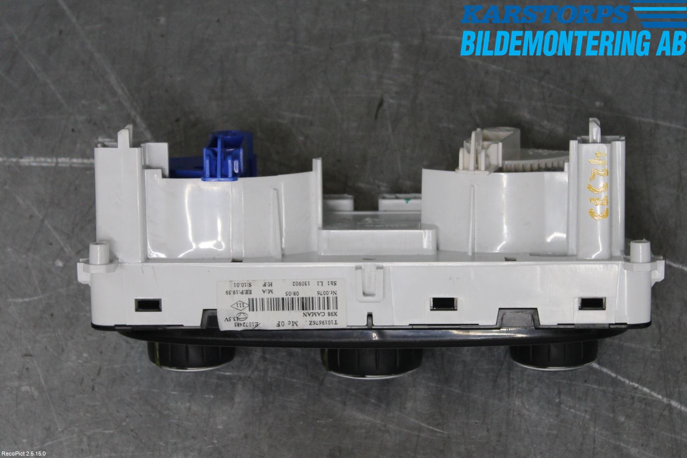 Renault CLIO IV 12-16 Värmereglage