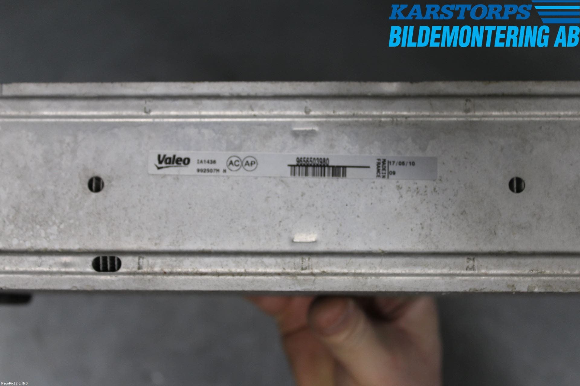 Peugeot 308 08-13 Laddluft-Intercooler Kyl