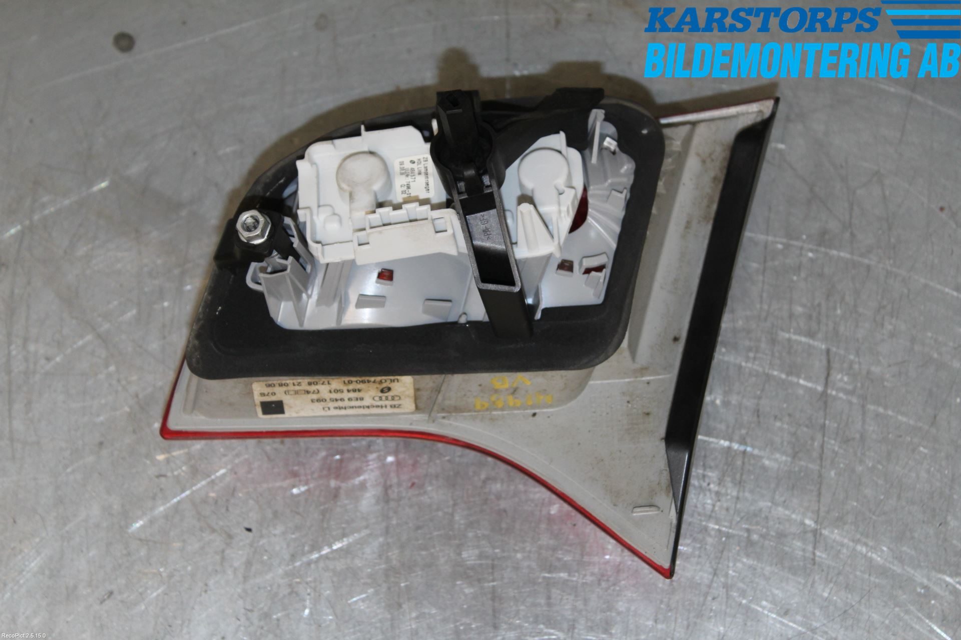 Audi A4/S4 05-07 Bakljus Lucka Vä