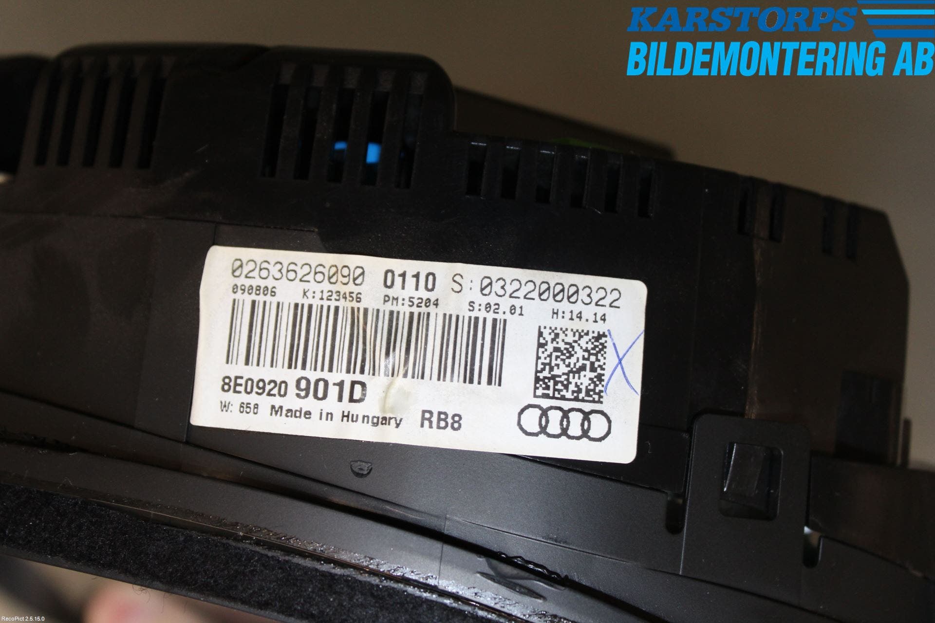 Audi A4/S4 05-07 Instrument Komb